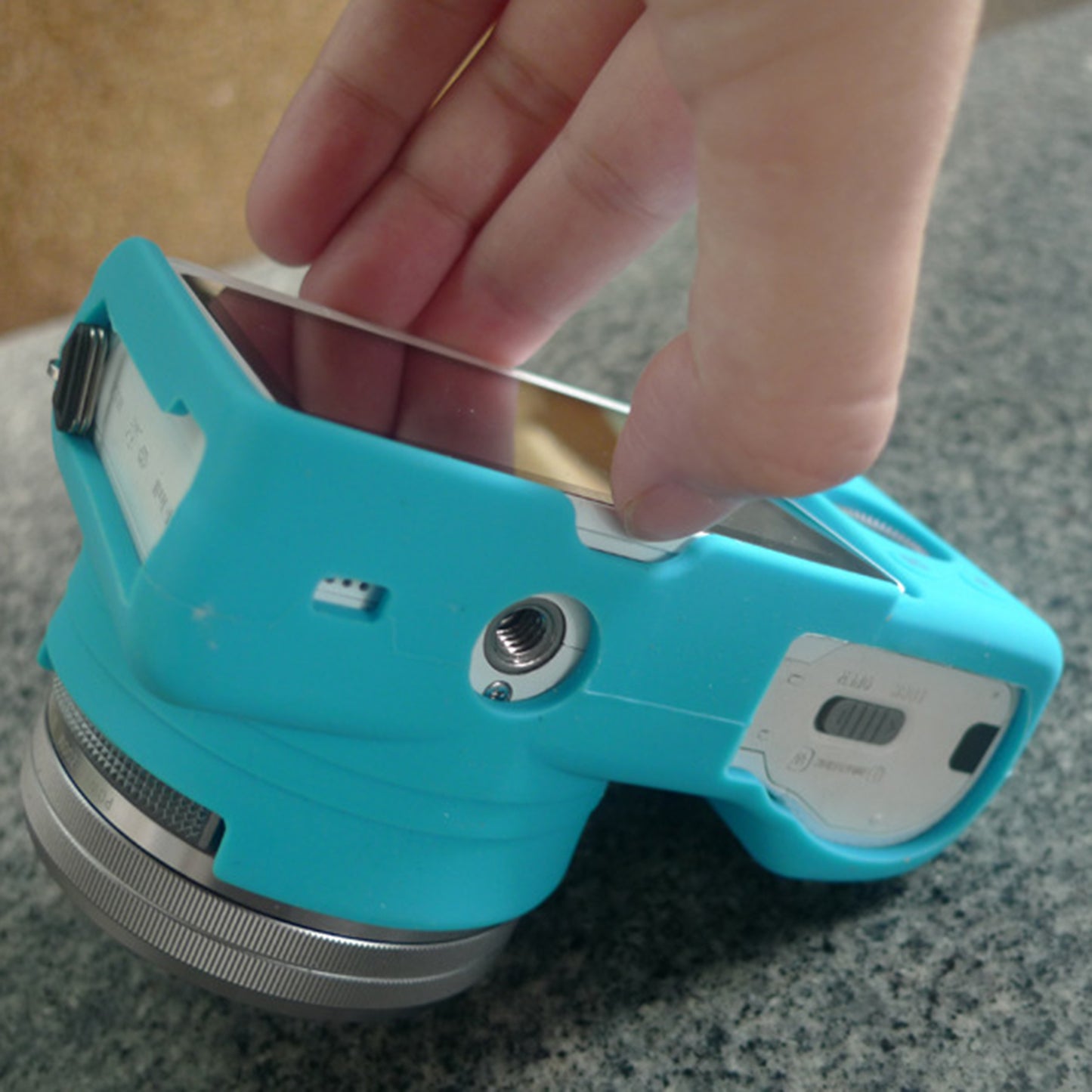 Flexible Silicone Protective Camera Cover for Sony A5100 ILCE-5000 - Blue