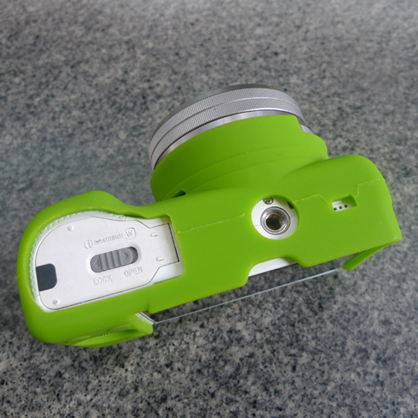 Flexible Silicone Protective Camera Shell for Sony A5100 ILCE-5000 - Green