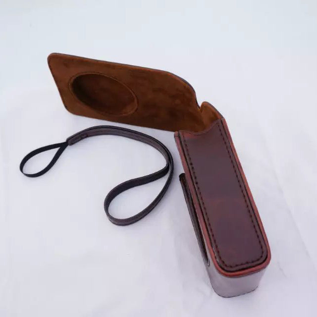 Protective Leather Camera Shell with Shoulder Strap for Fujifilm XF1/XQ2/XQ1 - Coffee