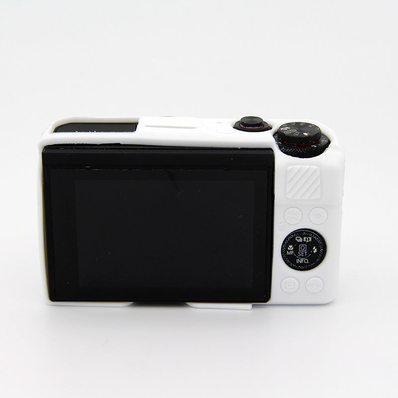 Soft Silicone Protective Cover for Canon G7X Mark II - White