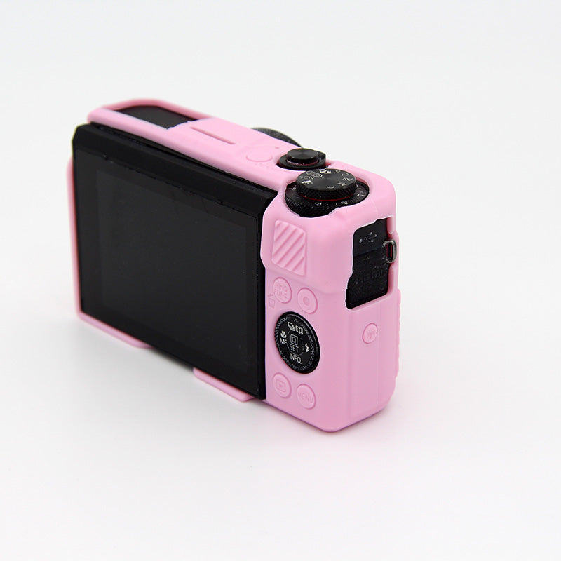 Soft Silicone Protective Camera Case for Canon G7X Mark II - Pink