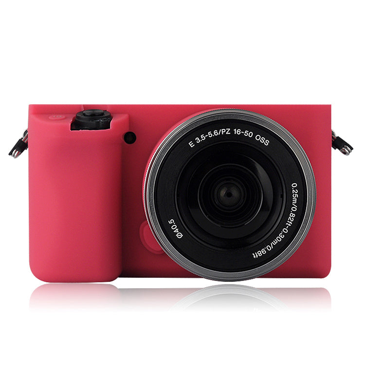 Soft Silicone Protective Shell for Sony ILCE-6000 A6000 - Rose