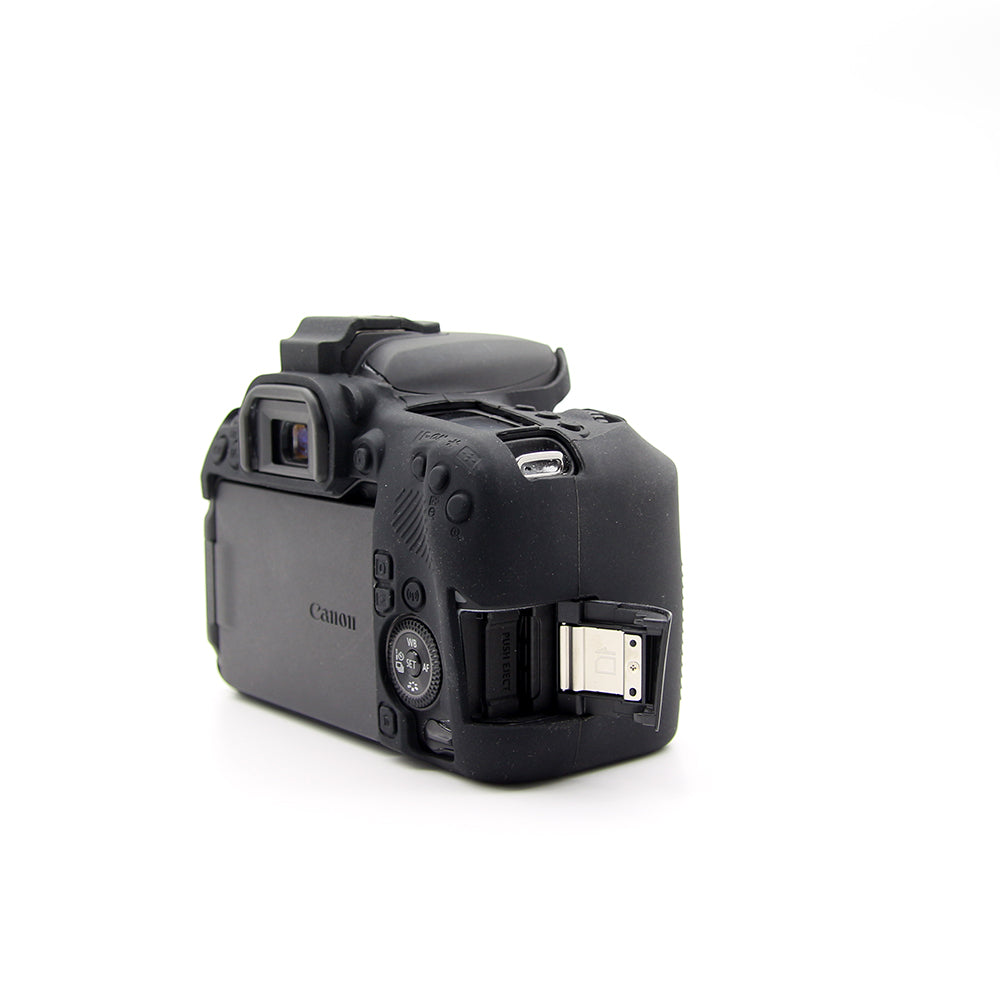 Soft Silicone Protective Case for Canon EOS 77D Camera - Black