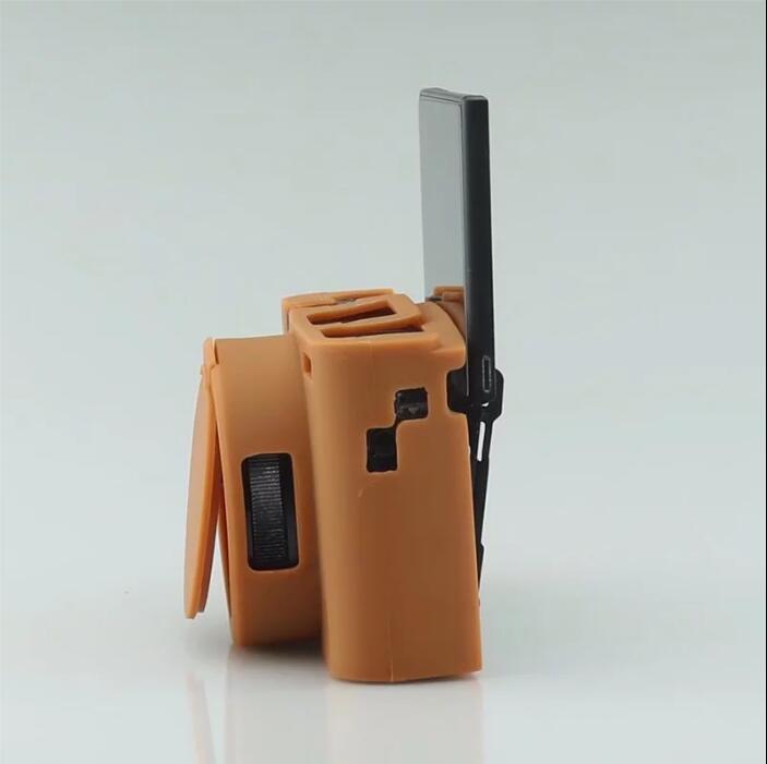 Soft Silicone Protective Shell with Camera Lens Cap for Sony RX100 III/IV/V M3 M4 M5 - Brown