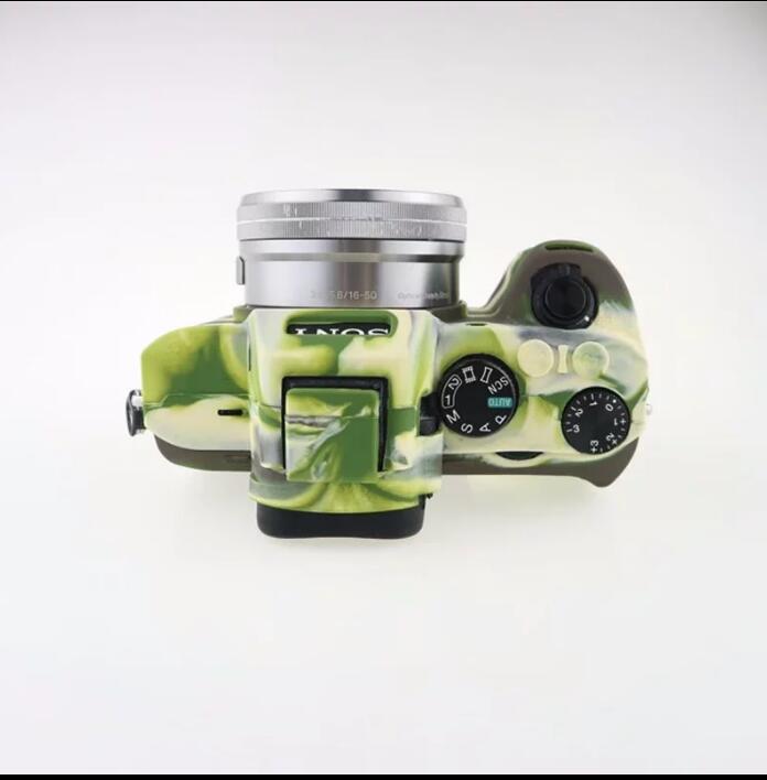 Soft Silicone Protection Cover for Sony Alpha A7 II / A72 / A7R2 / A7S2 - Camouflage