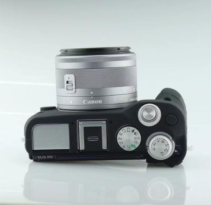 Soft Silicone Protective Case for Canon EOS M6 - Black