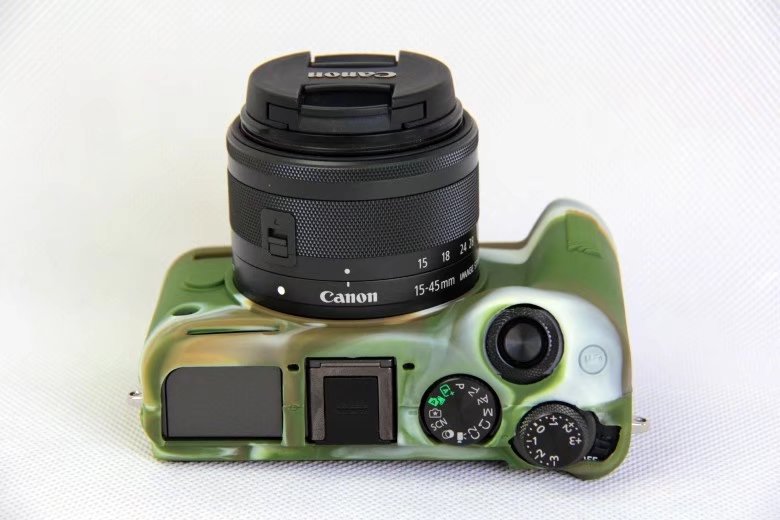 Soft Silicone Protective Shell for Canon EOS M6 - Camouflage