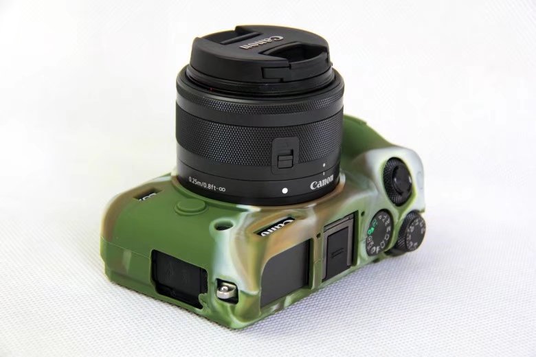 Soft Silicone Protective Shell for Canon EOS M6 - Camouflage