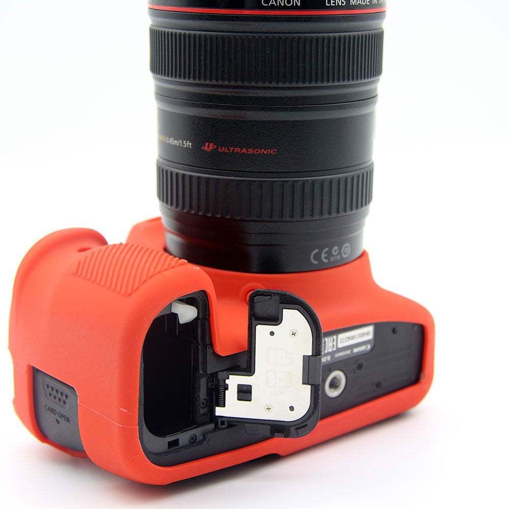 Soft Silicone Protective Case for Canon EOS 6D Mark II - Red