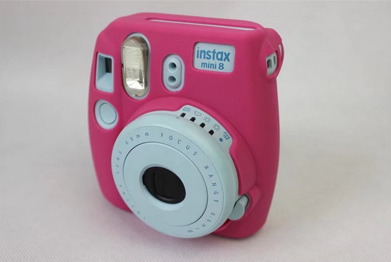 Soft Silicone Protective Skin Cover for FUJIFILM Instax Mini 8 - Rose