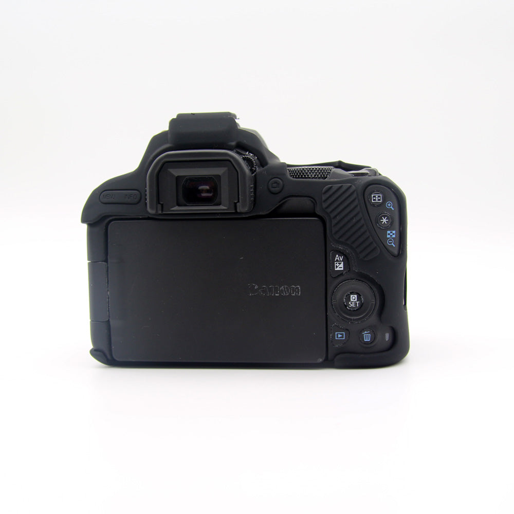 Flexible Silicone Camera Protective Cover for Canon EOS 200D - Black
