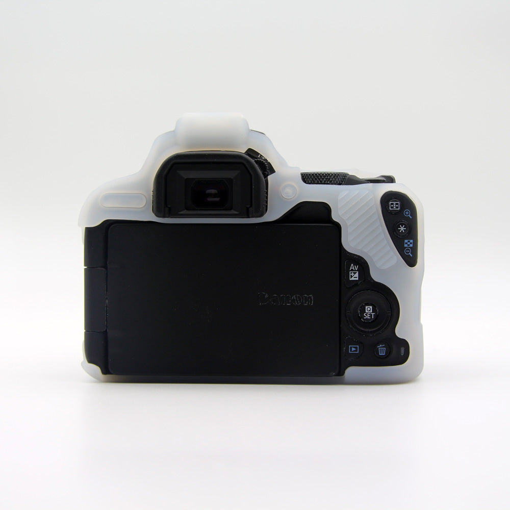 Flexible Silicone Camera Protective Case for Canon EOS 200D - White