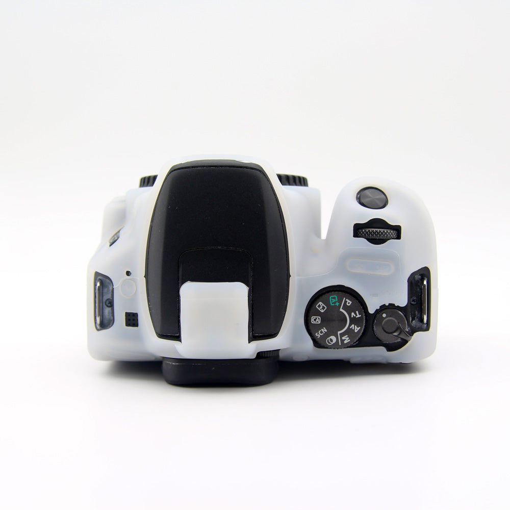 Flexible Silicone Camera Protective Case for Canon EOS 200D - White