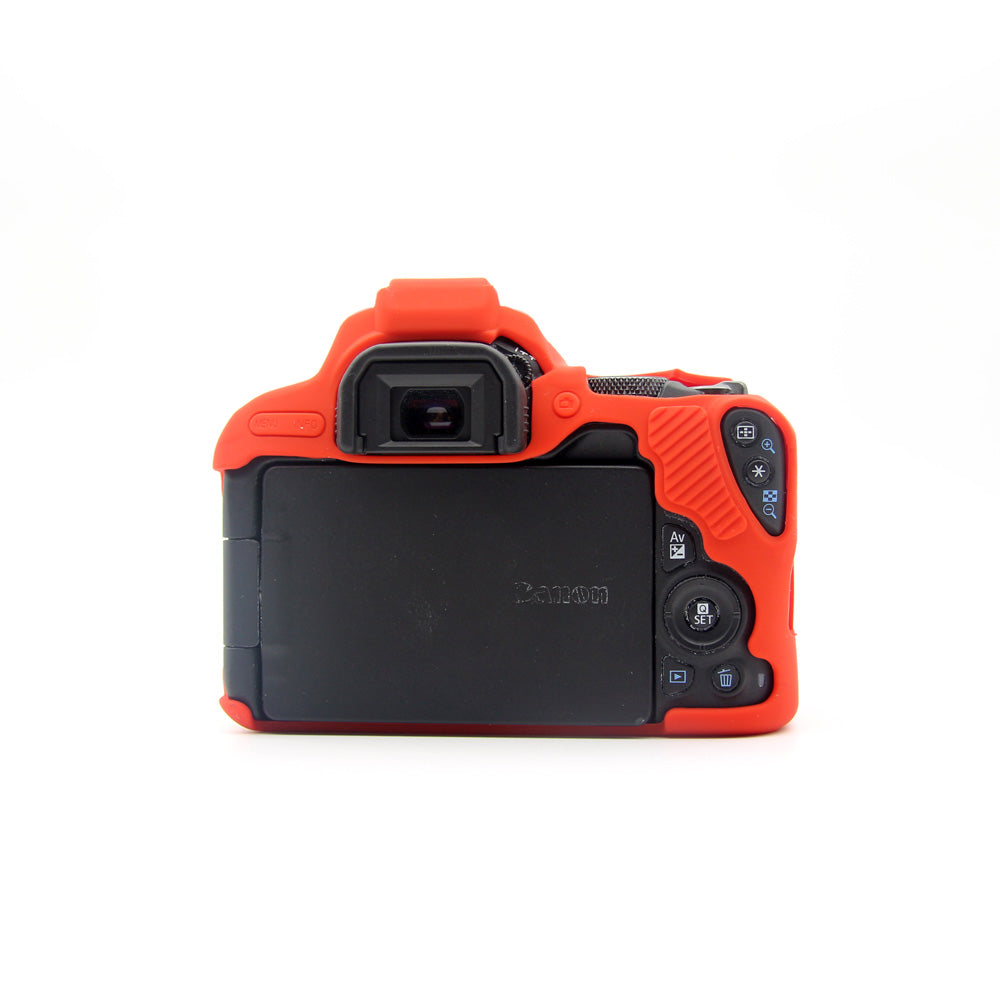 Flexible Silicone Protective Shell Cover for Canon EOS 200D - Red