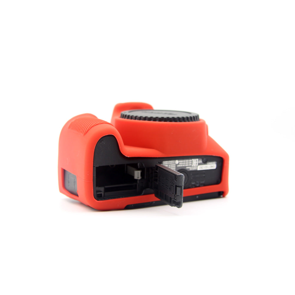 Flexible Silicone Protective Shell Cover for Canon EOS 200D - Red