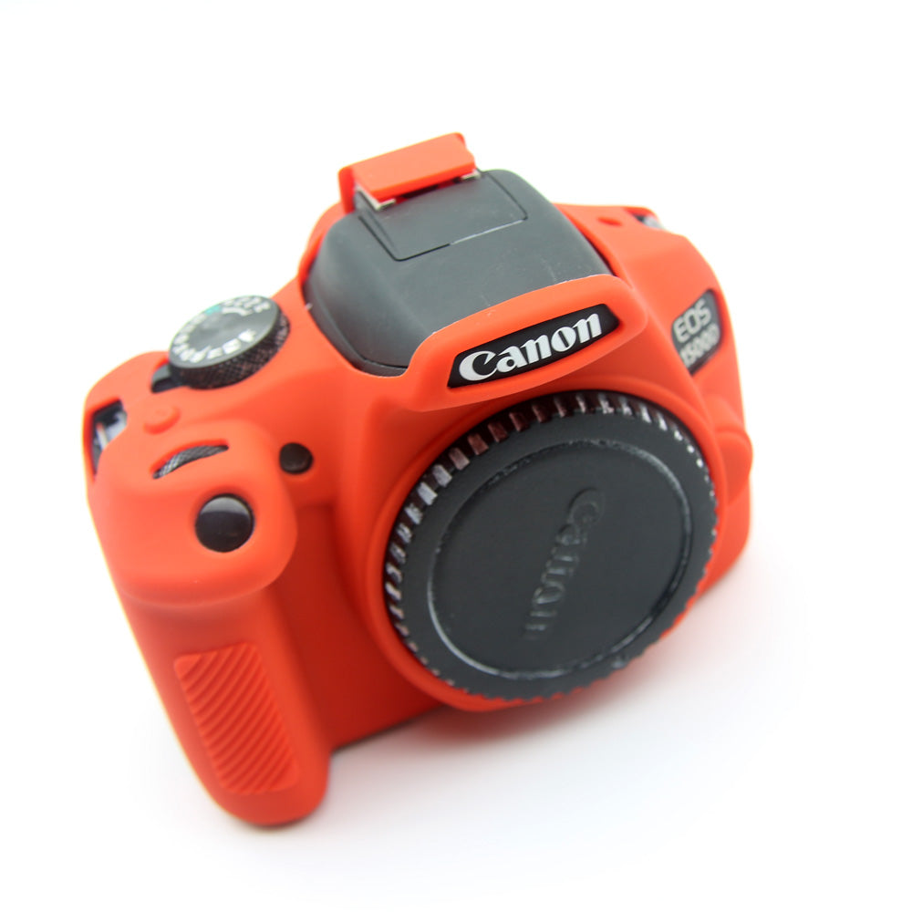 Flexible Silicone Camera Casing Cover for Canon EOS 1300D 1500D - Red