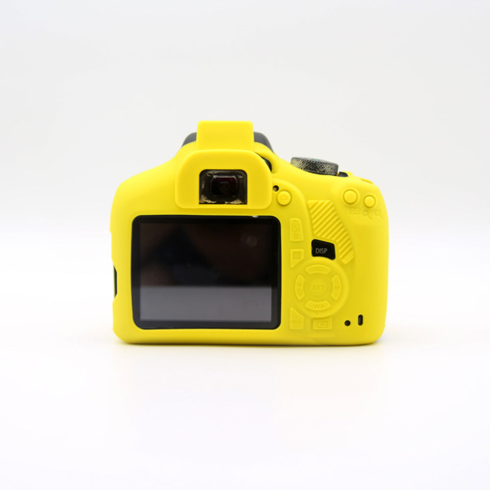 Flexible Silicone Camera Bag Cover for Canon EOS 1300D 1500D - Yellow