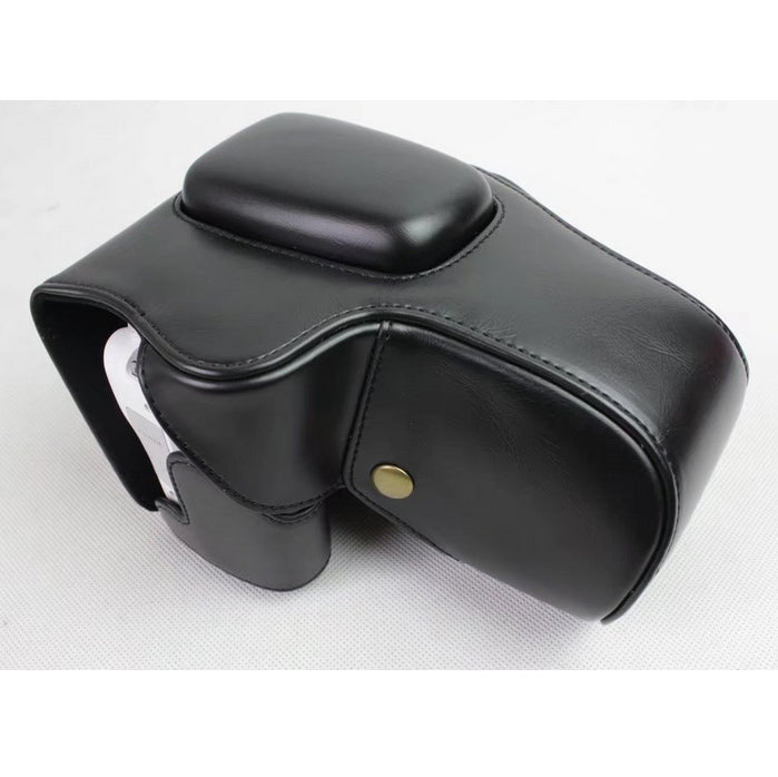 PU Leather Camera Protective Case for Canon EOS 200D - Black