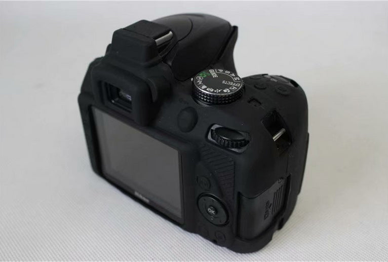 Flexible Silicone Protective Cover for Nikon D3400 DSLR Camera - Black