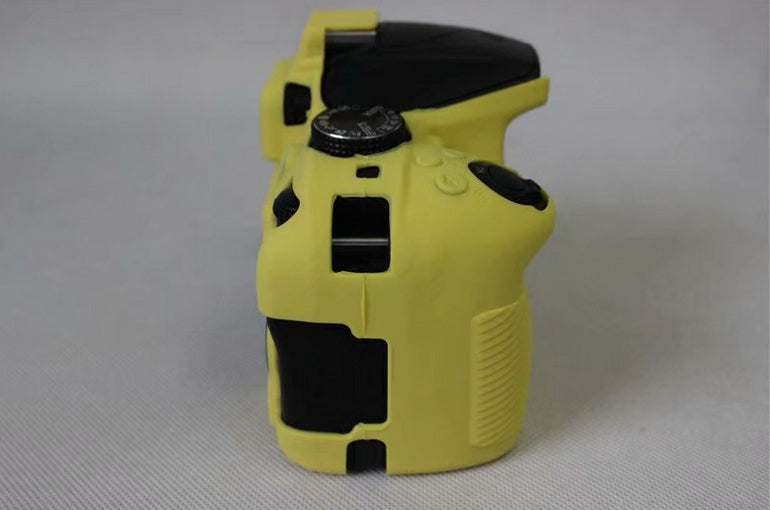 Flexible Silicone Protective Case for Nikon D3400 DSLR Camera - Yellow