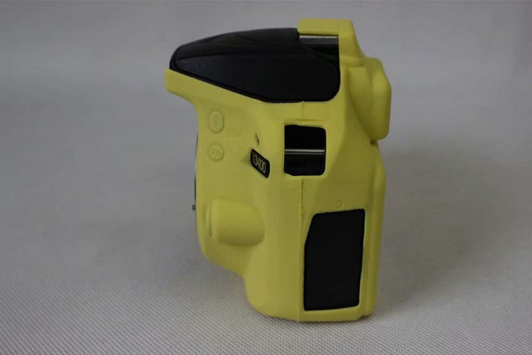 Flexible Silicone Protective Case for Nikon D3400 DSLR Camera - Yellow