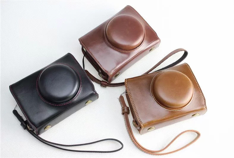 PU Leather Protective Camera Case Bag for Fujifilm XF10 Digital Compact Camera - Black