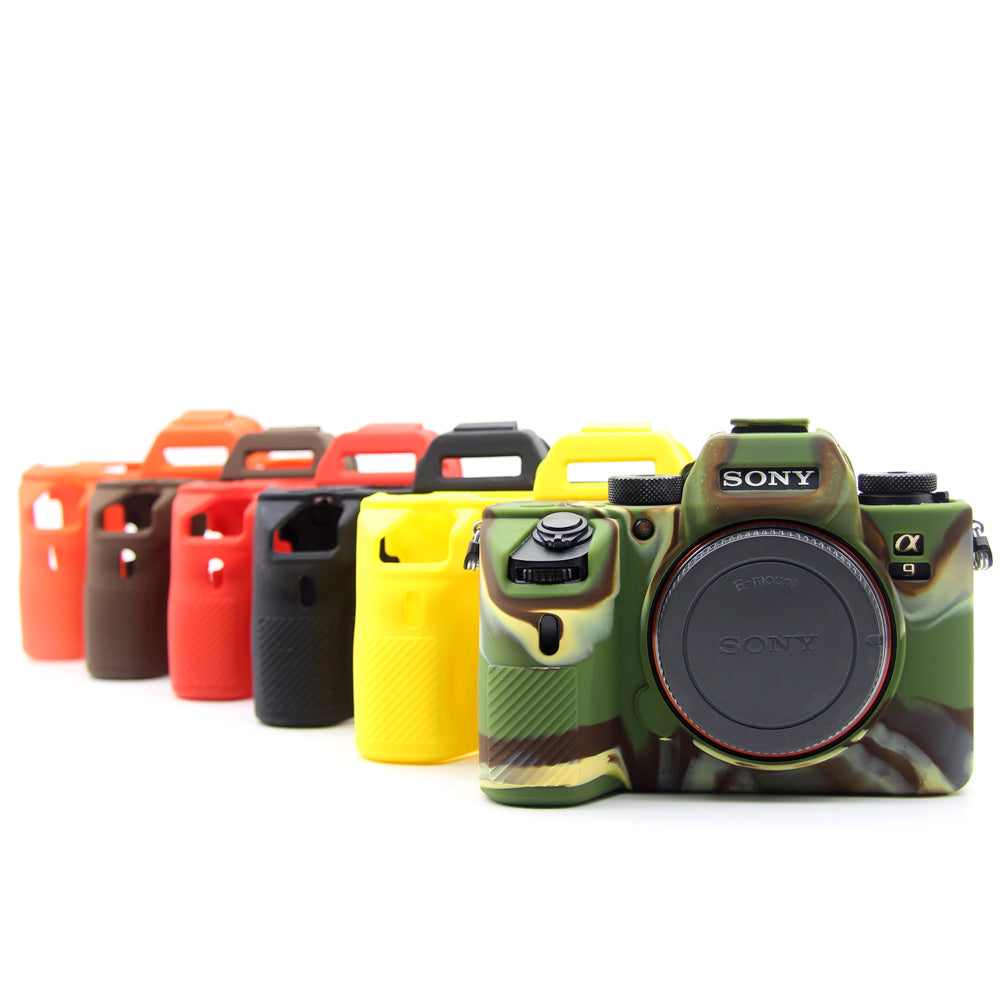 Soft Silicone Protective Case for Sony A9/A7M3/A7R3 Camera - Camouflage