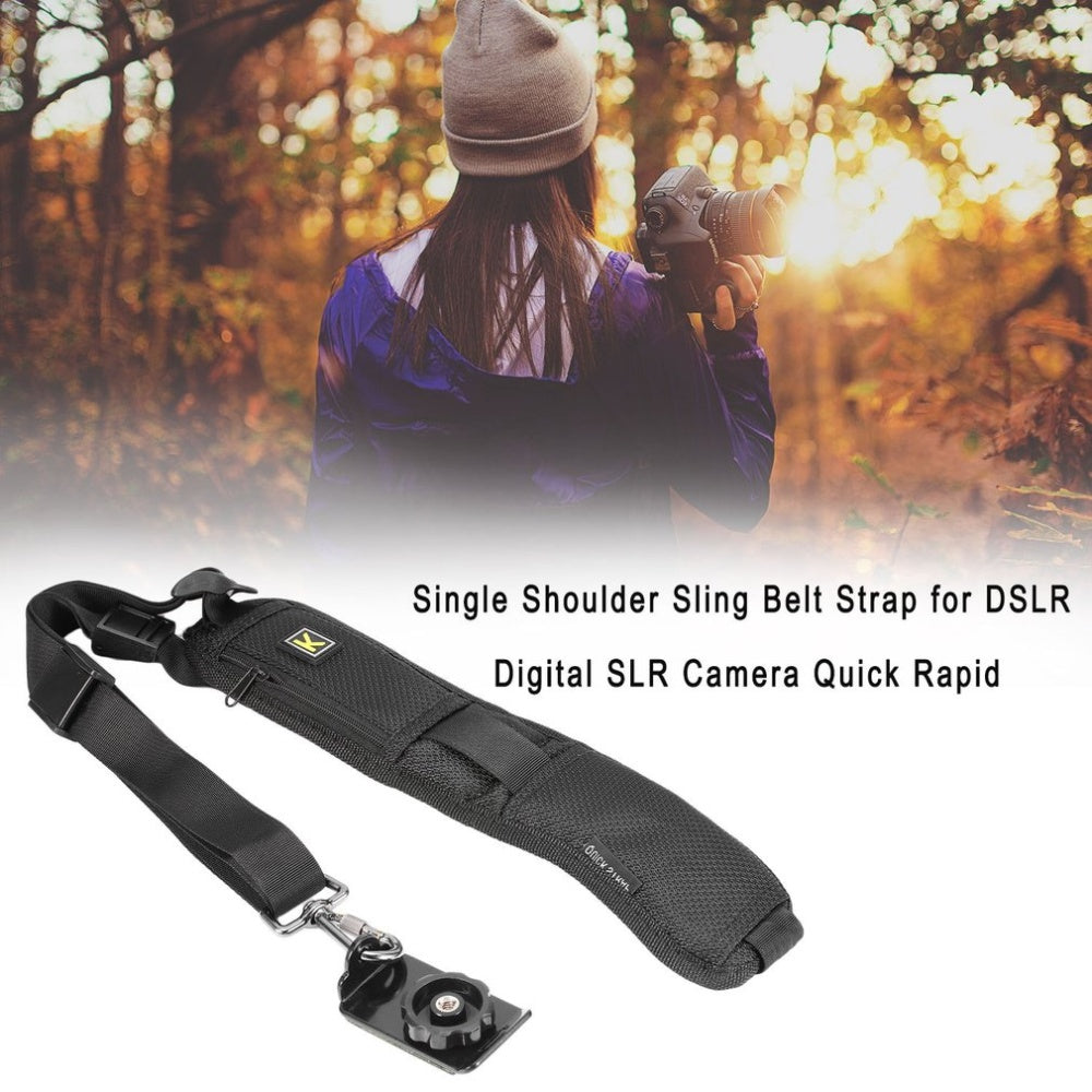 Single Shoulder Camera Belt Strap for Canon Nikon Olympus Pentax Panasonic Sony Cameras