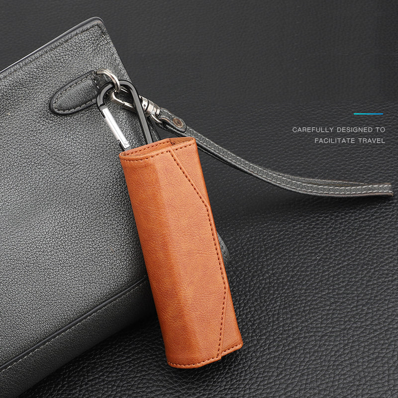 PU Leather Case Protective Jacket for DJI Osmo Pocket Yuntai Camera - Brown