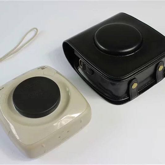 Uniqkart for FUJI Instax Square SQ20 PU Leather Camera Protective Cover - Black