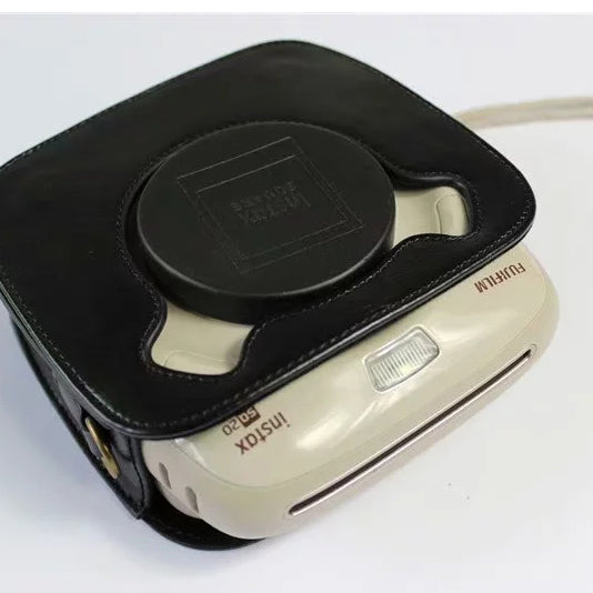 Uniqkart for FUJI Instax Square SQ20 PU Leather Camera Protective Cover - Black