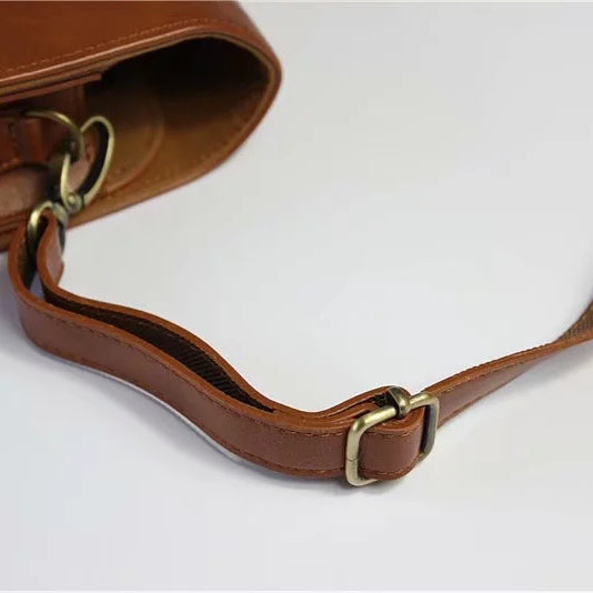 Uniqkart for FUJI Instax Square SQ20 PU Leather Camera Protective Cover - Brown