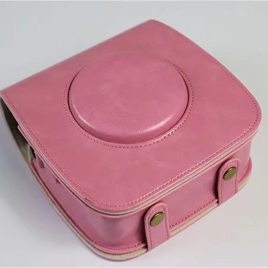 Uniqkart for FUJI Instax Square SQ20 PU Leather Camera Protective Cover - Pink