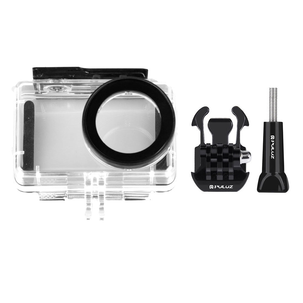 PULUZ 45M Underwater Acrylic Plexiglass Waterproof Housing Diving Case for Xiaomi Mijia Small Camera, with Buckle Basic Mount & Screw