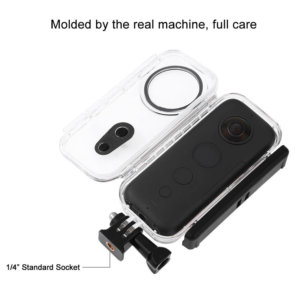 PULUZ 5M Underwater Waterproof Housing Protective Case for Insta360 One X, with Buckle Basic Mount & Screw