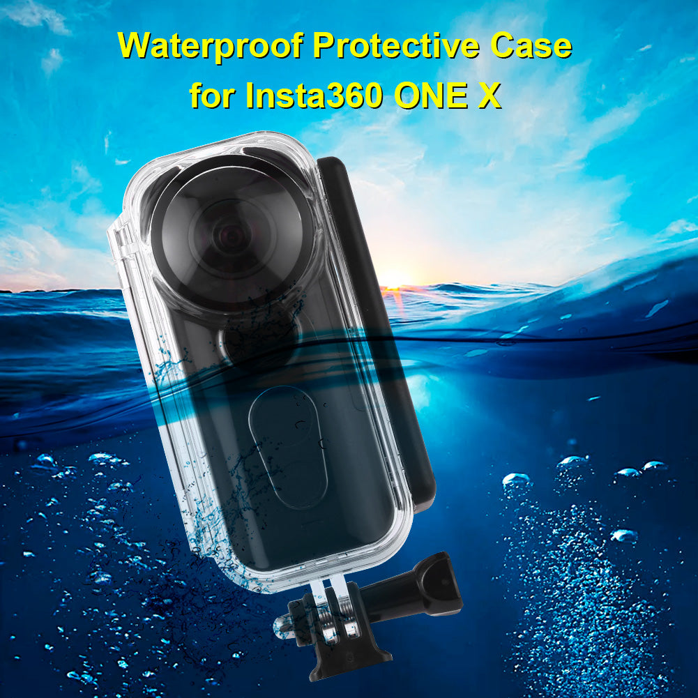 PULUZ 5M Underwater Waterproof Housing Protective Case for Insta360 One X, with Buckle Basic Mount & Screw