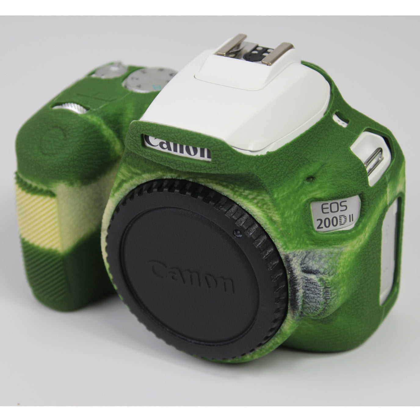 Soft Silicone Case Protector for Canon EOS 200D II Camera - Green
