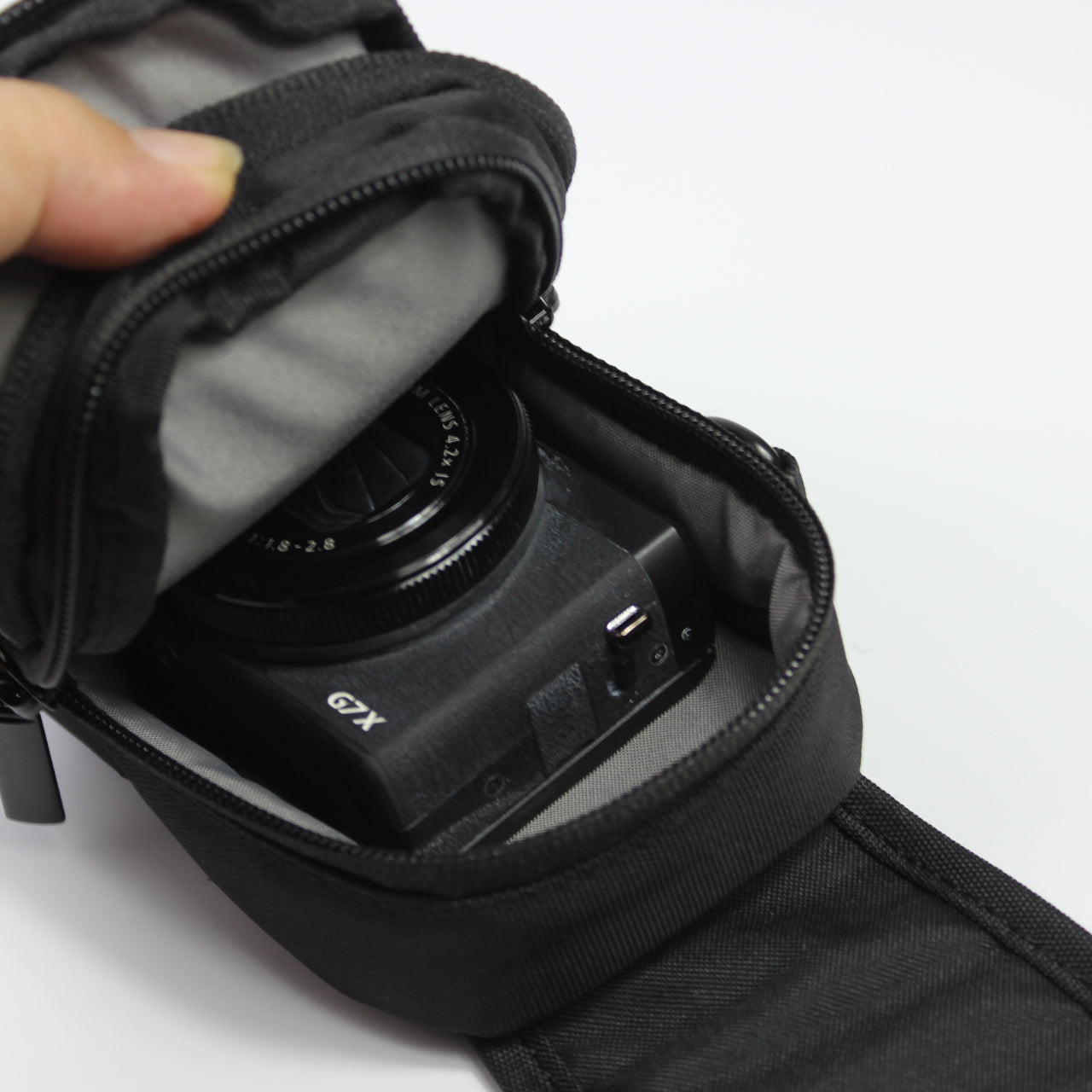 TONBA Portable Digital Camera Bag Multifunctional Single Shoulder Waterproof Haversack - Black