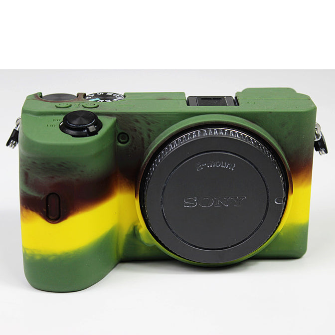 Soft Silicone Protective Pouch Case for Sony A6600 Camera - Green