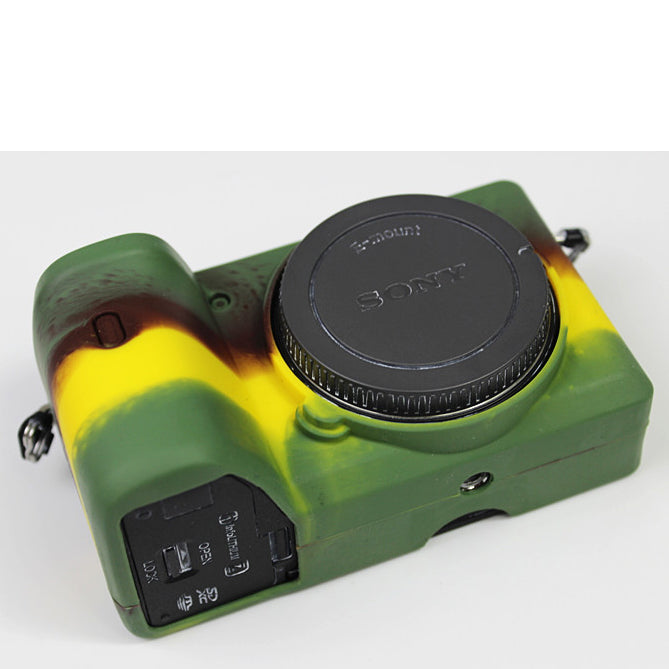 Soft Silicone Protective Pouch Case for Sony A6600 Camera - Green