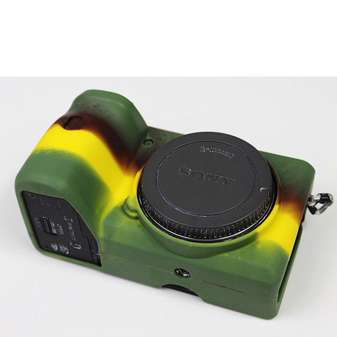 Soft Silicone Protective Pouch Case for Sony A6600 Camera - Green