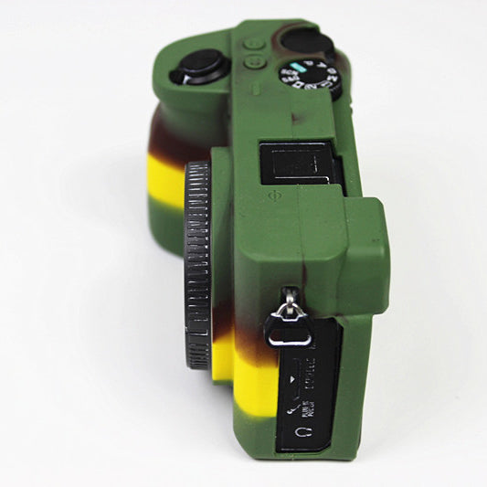 Soft Silicone Protective Pouch Case for Sony A6600 Camera - Green