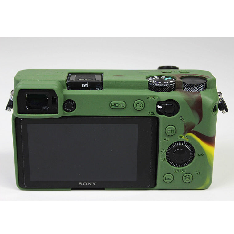 Soft Silicone Protective Pouch Case for Sony A6600 Camera - Green