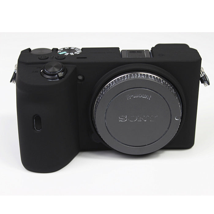 Soft Silicone Protective Pouch Case for Sony A6600 Camera - Black