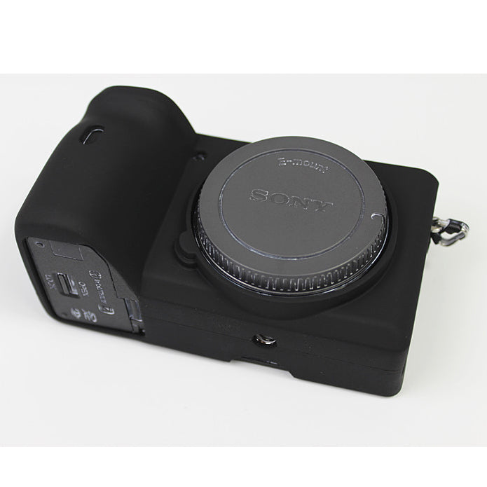 Soft Silicone Protective Pouch Case for Sony A6600 Camera - Black