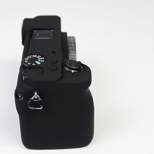Soft Silicone Protective Pouch Case for Sony A6600 Camera - Black