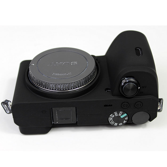 Soft Silicone Protective Pouch Case for Sony A6600 Camera - Black