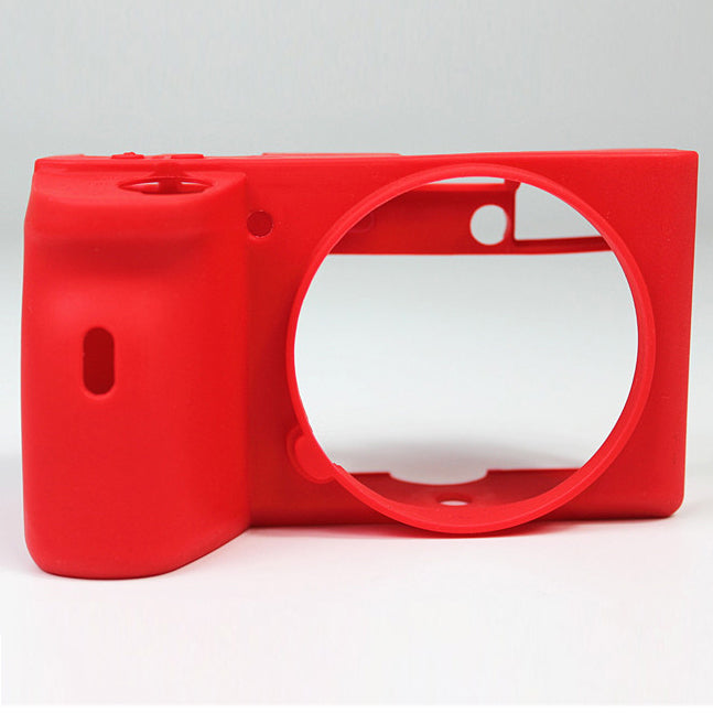 Soft Silicone Protective Pouch Case for Sony A6600 Camera - Red