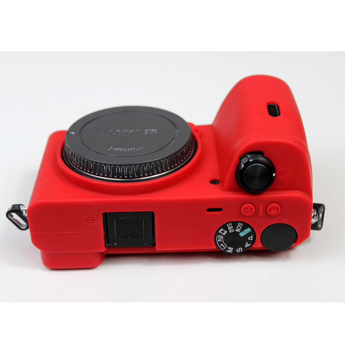 Soft Silicone Protective Pouch Case for Sony A6600 Camera - Red