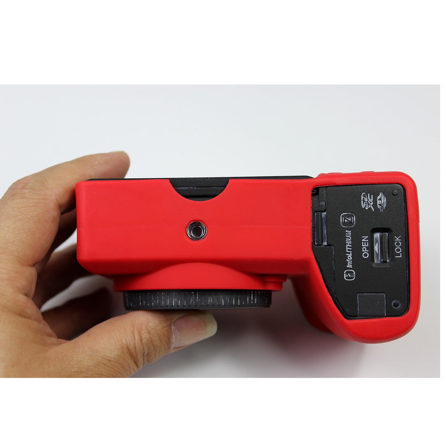 Soft Silicone Protective Pouch Case for Sony A6600 Camera - Red